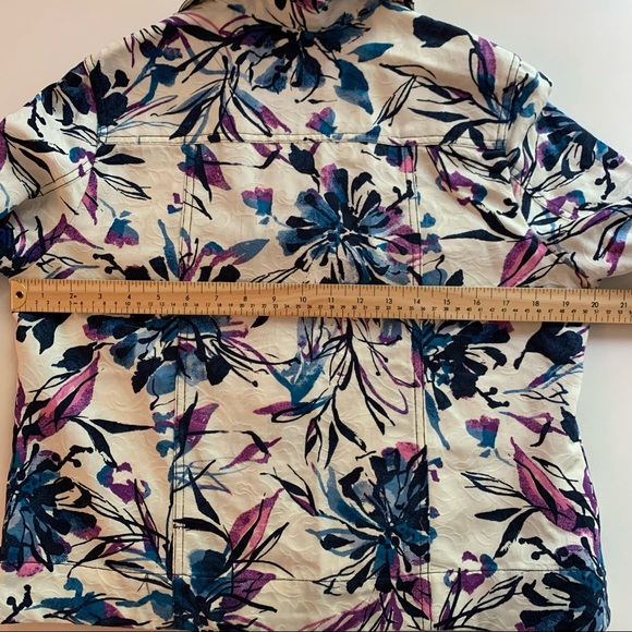 TanJay Jacket Button Front Floral Sz 8P - Picture 13 of 15